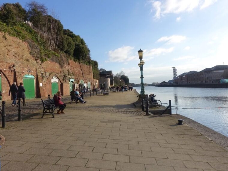 Flood Defence Scheme, Exeter, Exeter Quay - civil engineering and groundworks by EJ McGrath