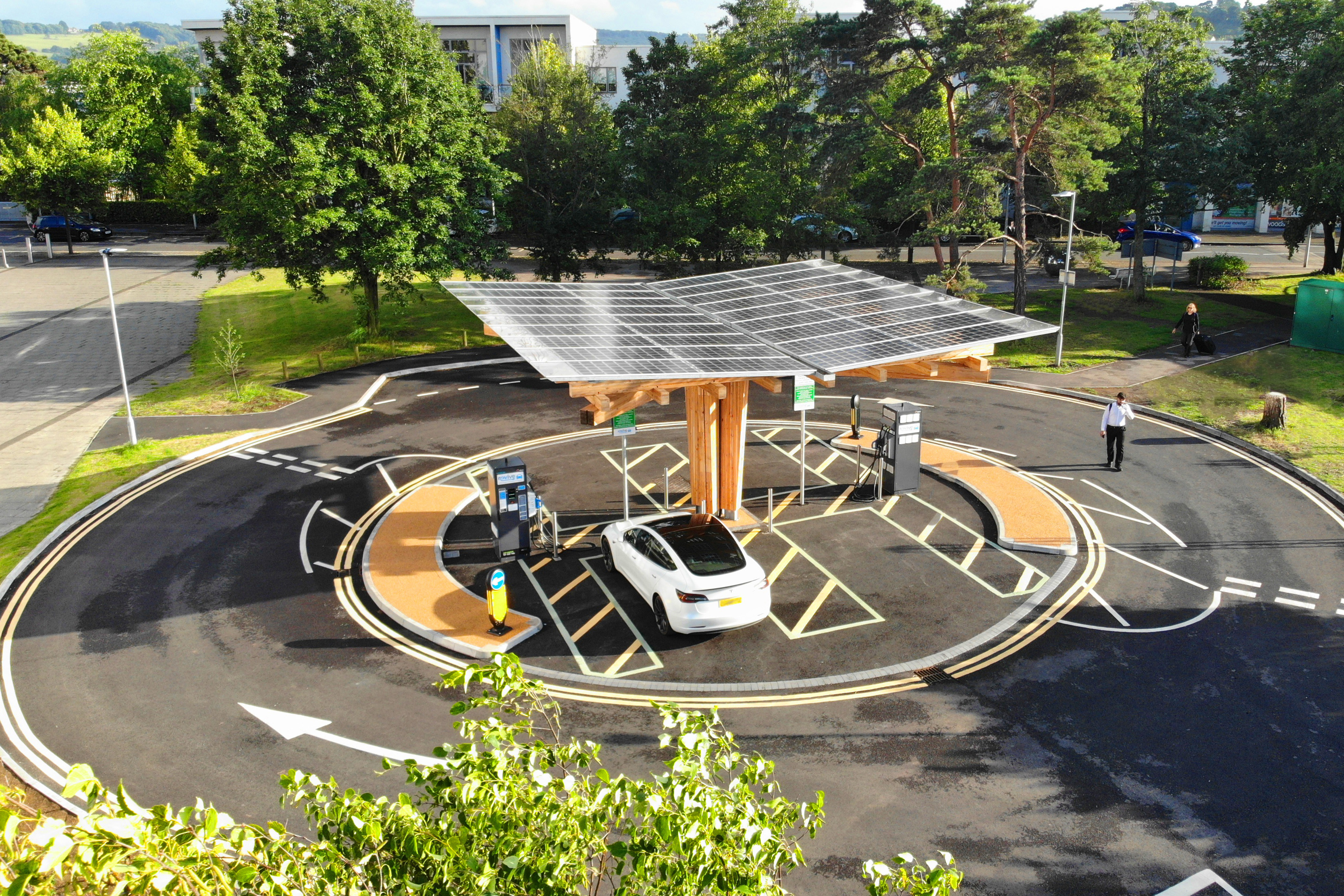 K:Port solar-canopy EV charging hub, Portishead