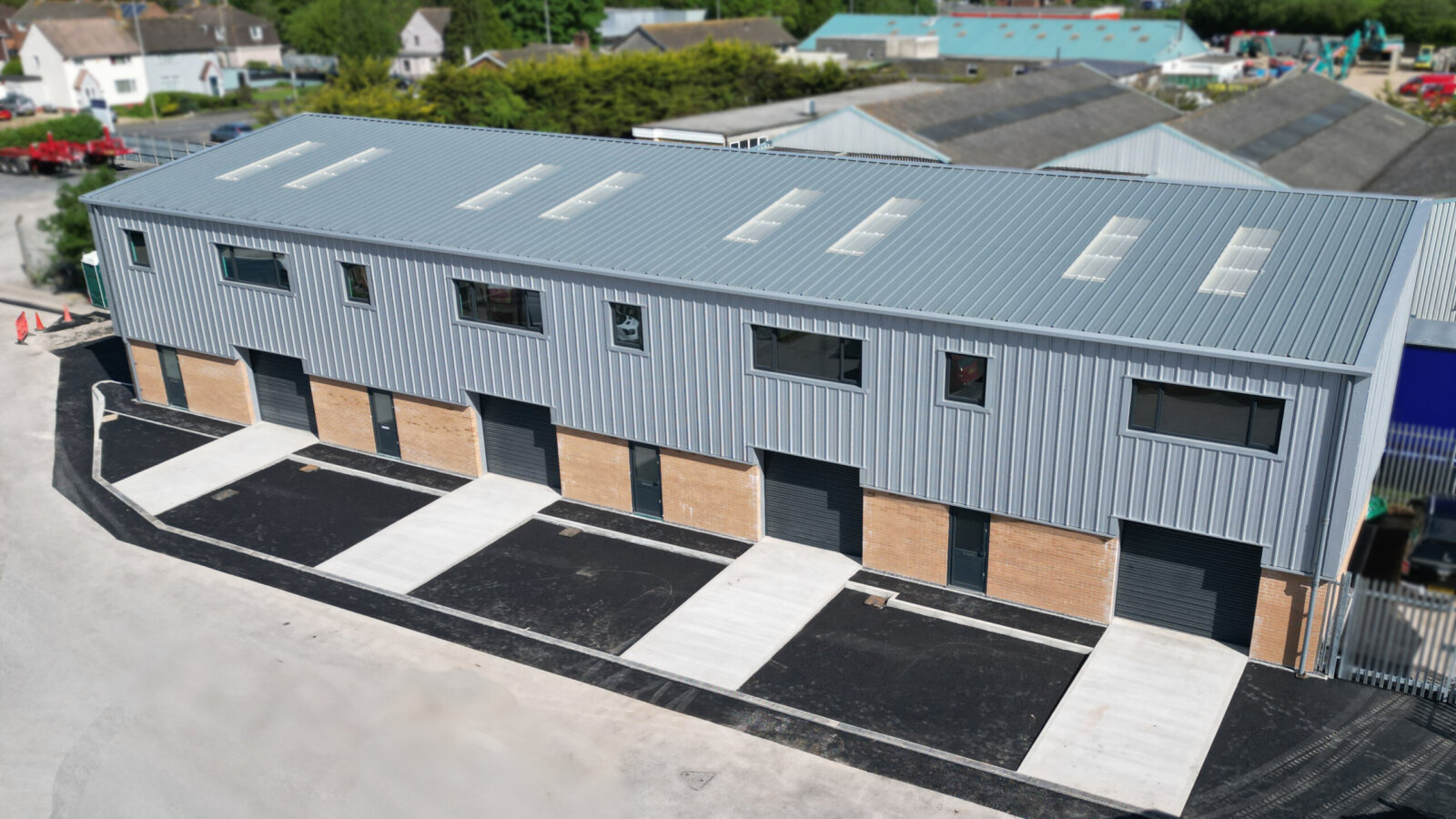 New industrial units at Westex House, Weston-super-Mare, groundworks and civils by EJ McGrath