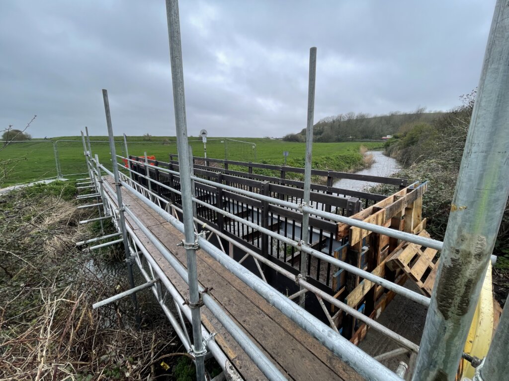 Completed footbridge replacement scheme for North Somerset Council