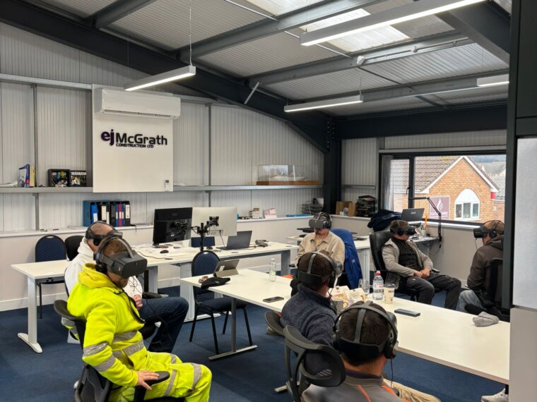 EJ McGrath Hosts VR Spill Awareness Training with Galliford Try - EJ McGrath Construction